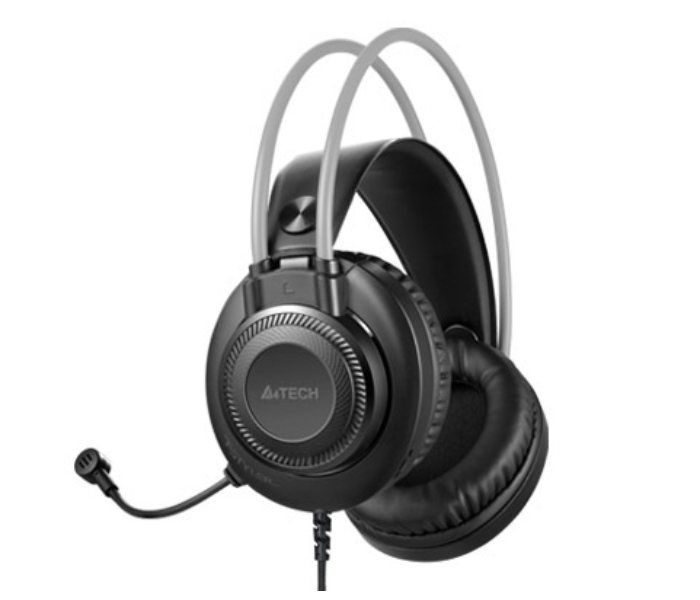 A4TECH FH200U Conference USB Over-Ear Headphone - Grey - Zoom Image 2