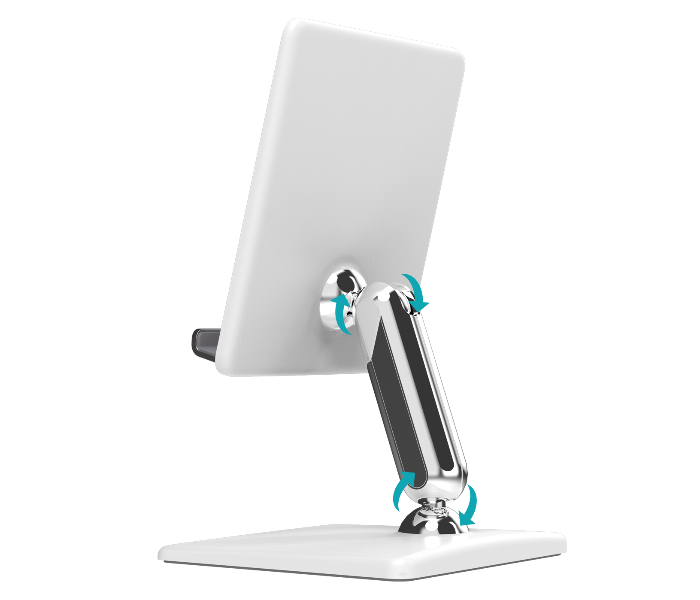 Promate ARTICVIEW Universal Multi-Angle Tablet Stand - White - Zoom Image 2