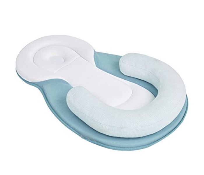 Ultra-Soft Breathable Newborn Portable Nursing Baby Lounger - Blue - Zoom Image 1