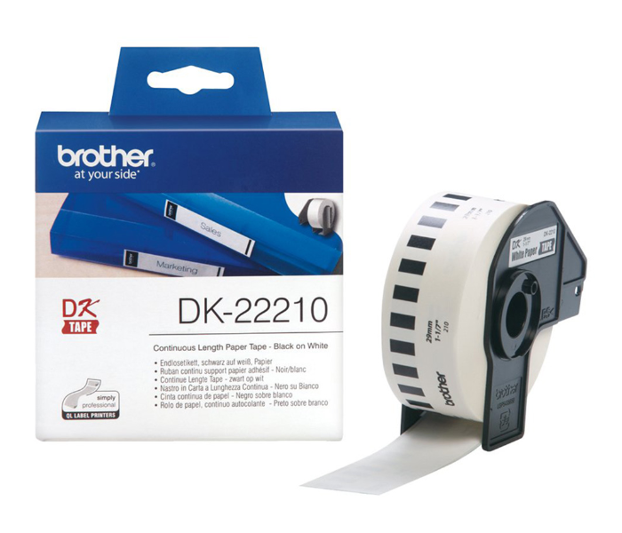 Brother DK-22210 29mm Continuous Length Paper Tape - Zoom Image 2