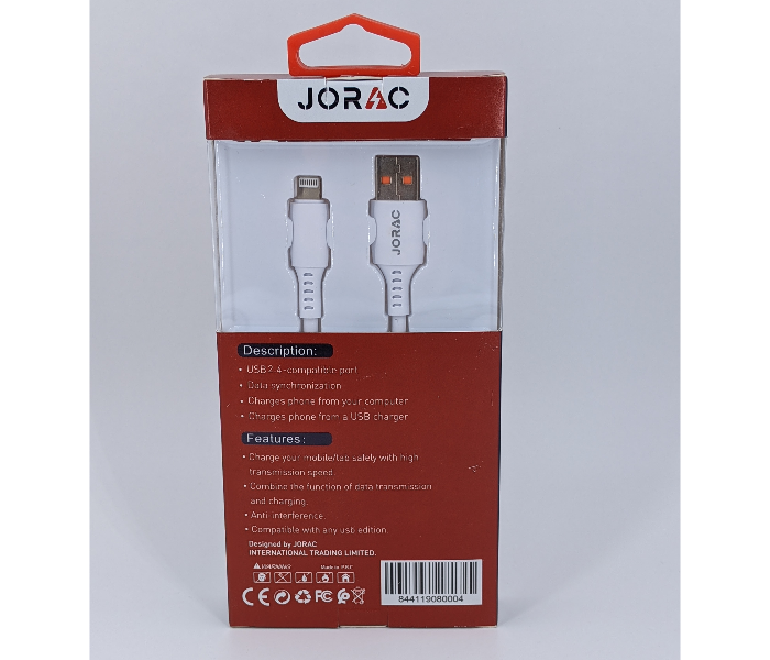 Jorac CA-56 Lightning Cable -White - Zoom Image 2