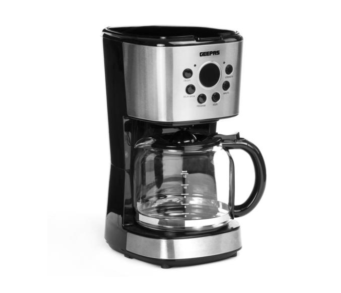 Geepas GCM41504UK 1.5L Filter Coffee Machine - Black and Silver - Zoom Image 1