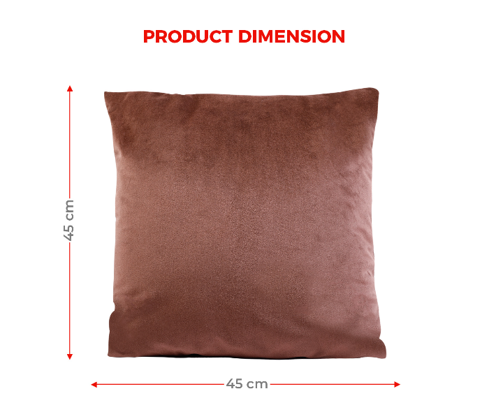 Parry Life PLCH9954D Decorative Velvet Cushion Pillow- Brown - Zoom Image 3