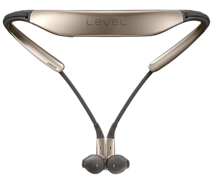 Level U Wireless Bluetooth In-Ear Headphones Neckband With Mic - Gold - Zoom Image