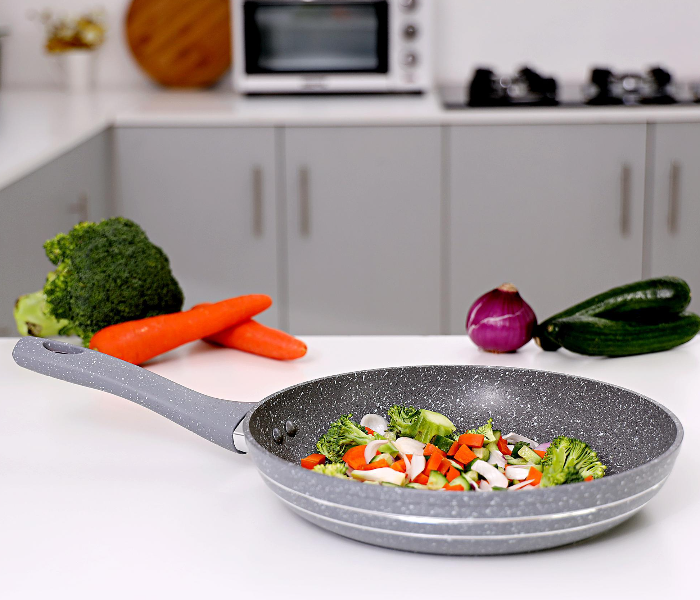 Royalford RF9465 28cm Marble Coated Smart Fry Pan - Grey - Zoom Image 2