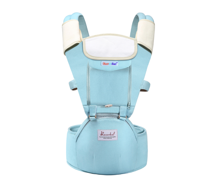 Baoerhui 6128 Double Shoulder Baby Waist Stool With Saliva Towel And Waist Bag - Light Blue - Zoom Image