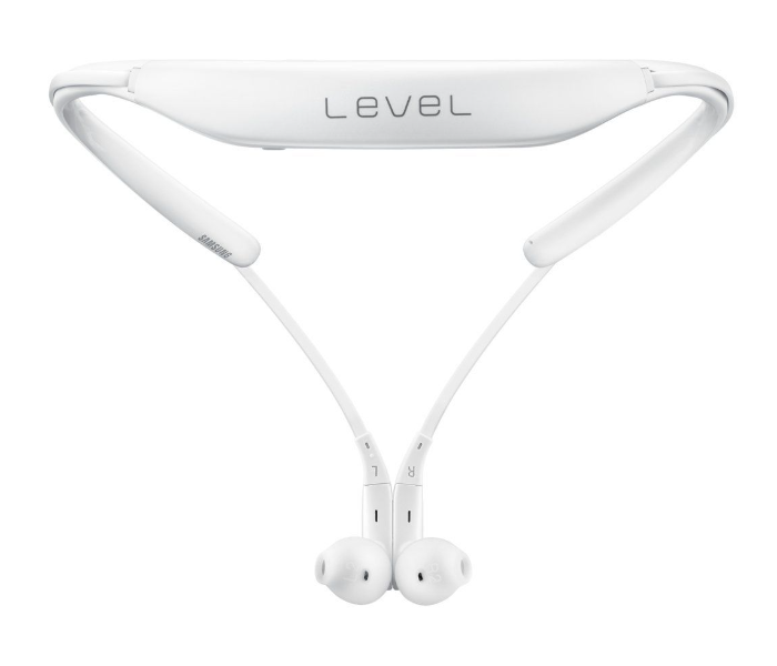 Level U Wireless Bluetooth In-Ear Headphones Neckband With Mic - White - Zoom Image 1