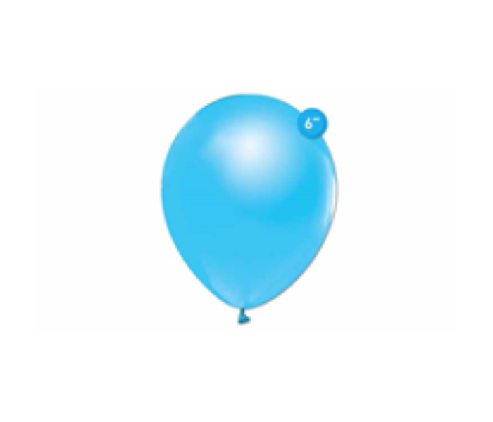 Rota Party Pack of 100 Pieces 6 inch Standard Latex Balloon - Light Blue - Zoom Image