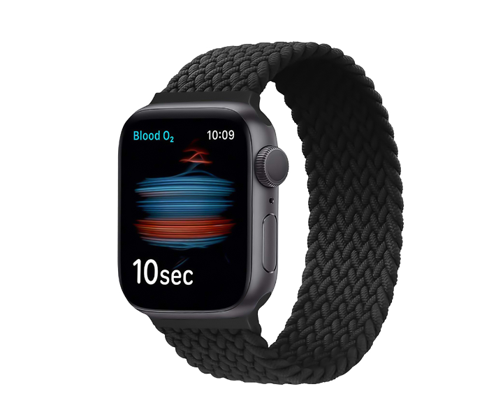 Promate FUSION-40M 38mm or 40mm Solo Loop Nylon Braided Strap for Apple Watch - Charcoal - Zoom Image