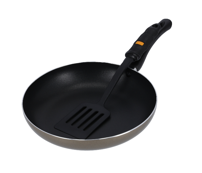 Delcasa DC1296 26cm Aluminium Frypan with Nylon Turner - Black - Zoom Image 2