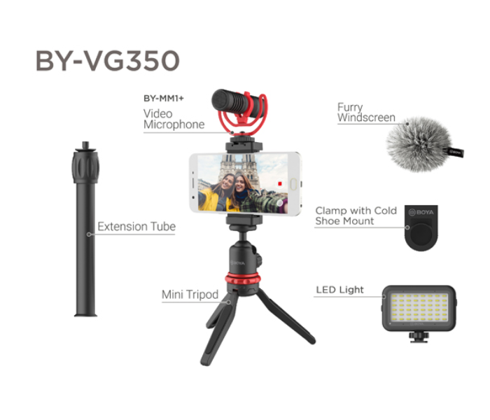 Boya BY-VG350 Ultimate Smartphone Video Kit - Black - Zoom Image 2