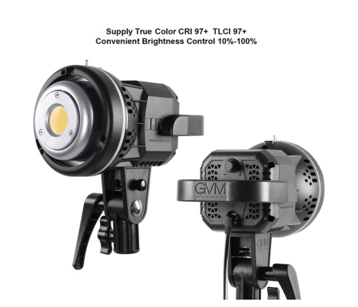 GVM LS-P80S-2D LED 2-Light Kit with Filters - Black - Zoom Image 3