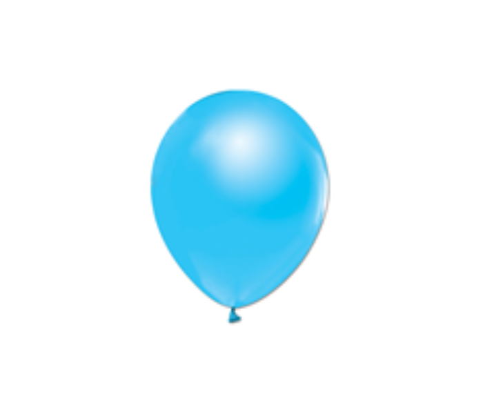 Rota Party Pack of 100 Piece 12 inch Metallic Latex Balloon - Light Blue - Zoom Image