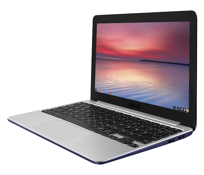 ASUS Chromebook C201 11.6 Inch  Android Rockchip 2 GB RAM 16GB SSD Laptop Refurbished - Blue - Zoom Image 3