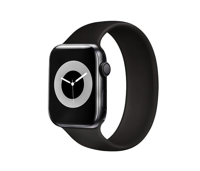 Promate LOOP-40L 38mm or 40mm Large Solo Loop Strap for Apple Watch - Black - Zoom Image 1