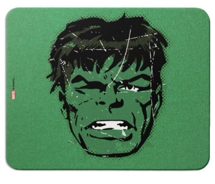 ZAP ZMP-107 Marvel Hulk Face Mouse Pad - Black and Green - Zoom Image