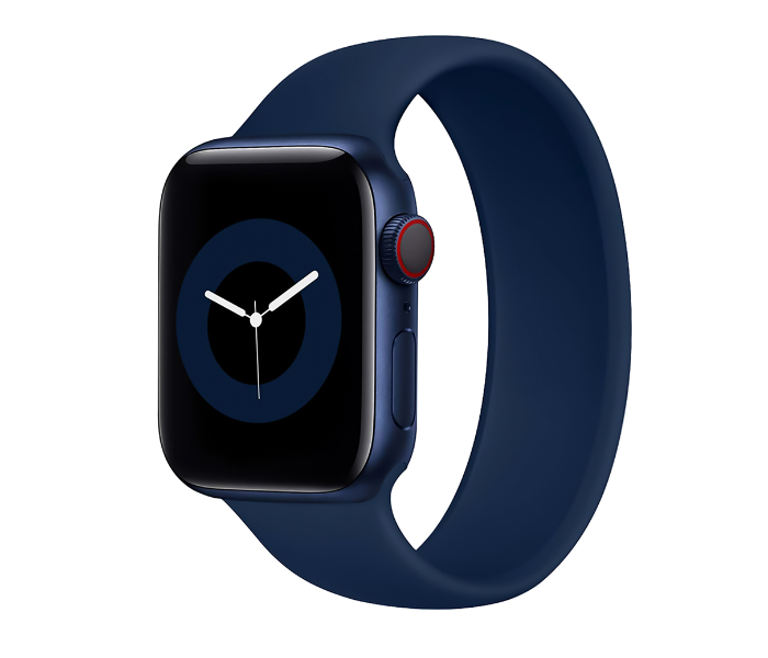 Promate LOOP-44L 42mm or 44mm Large Solo Loop Strap for Apple Watch - Navy Blue - Zoom Image 1