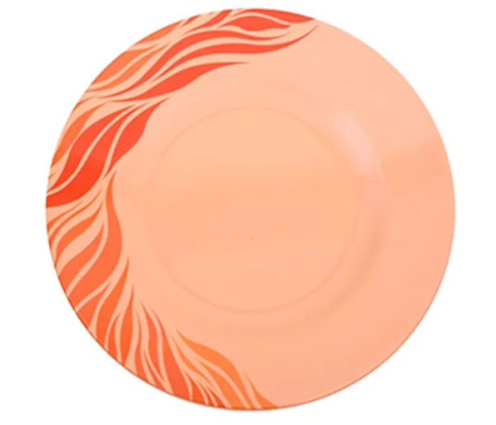 Royalford RF8122 8-inch Aqua Thai Dinner Plate - Orange - Zoom Image