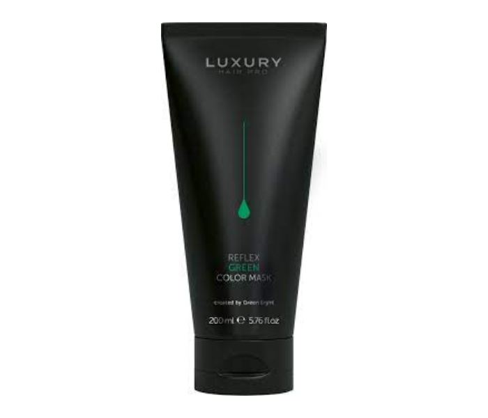 Luxury Hair Pro 200ml Colour Mask - Reflex Green - Zoom Image