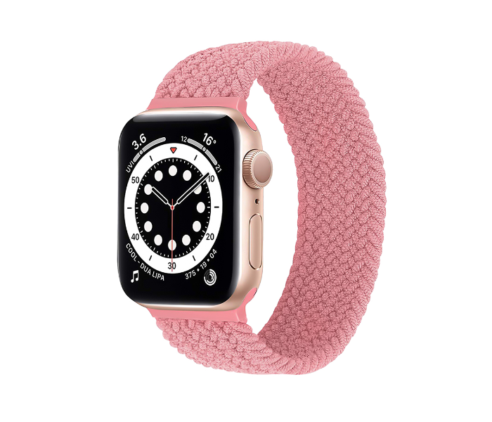 Promate FUSION-40M 38mm or 40mm Solo Loop Nylon Braided Strap for Apple Watch - Pink - Zoom Image