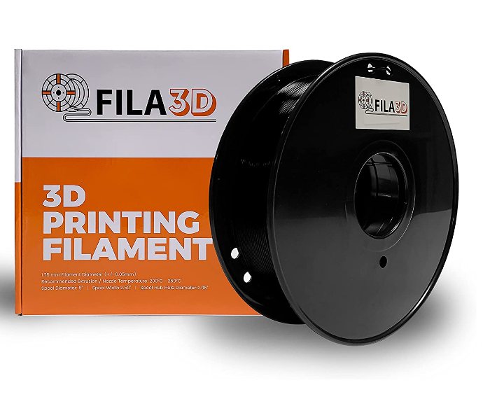 Fila3D 1.75 mm PC 1Kg 3D Printer Filament – Black - Zoom Image 1