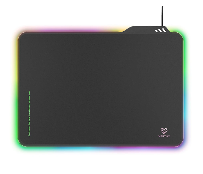 Vertux FLUXPAD Optimized Low Resistance Anti-Friction Gaming Mouse Pad - Black - Zoom Image 1