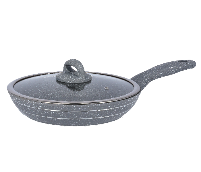 Royalford RF9952 24cm Granite Coated Smart Frypan with Lid - Grey - Zoom Image