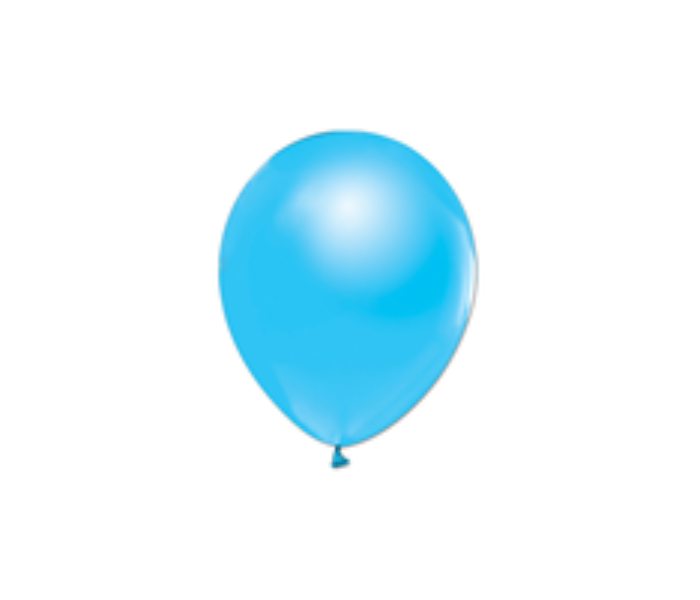 Rota Party Pack of 10 Piece 12 inch Metallic Latex Balloon - Light Blue - Zoom Image