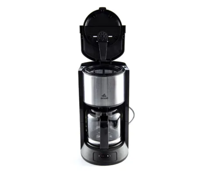 Evvoli EVKA-CO10MB 1000W 10 Cup Coffee Maker With 1.25L Glass Carafe - Black and Grey - Zoom Image 4