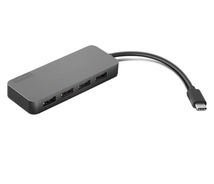 Lenovo GX90X21431 USB-C to 4 Port USB-A Hub - Black - Zoom Image 3