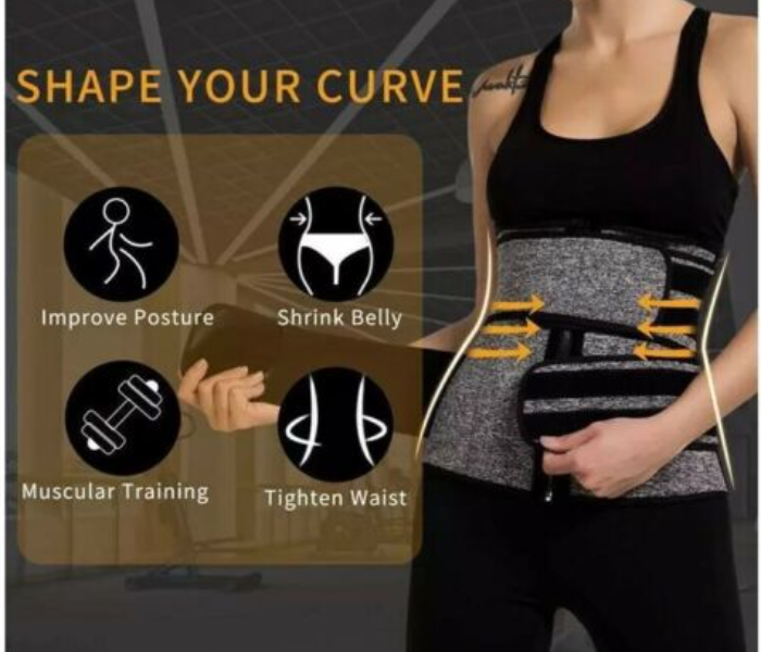 Fat Burning Body shaping Belt XL- Black - Zoom Image 3