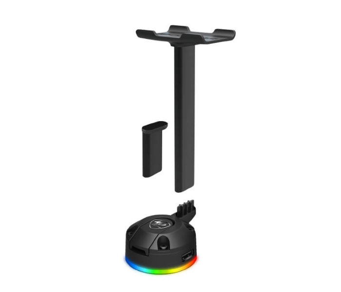 Cougar Bunker S RGB Headset Stand with USB Hub - Black - Zoom Image 6