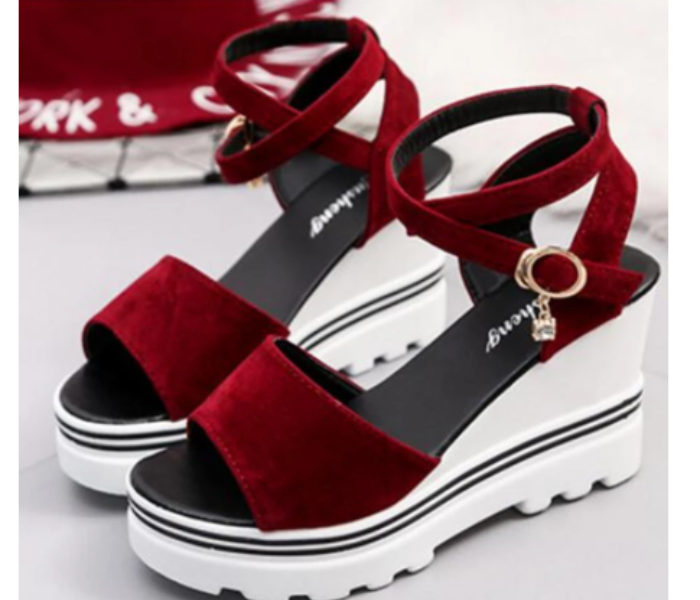 New Summer High Heels Wedges EU40 for Women – Red - Zoom Image 1