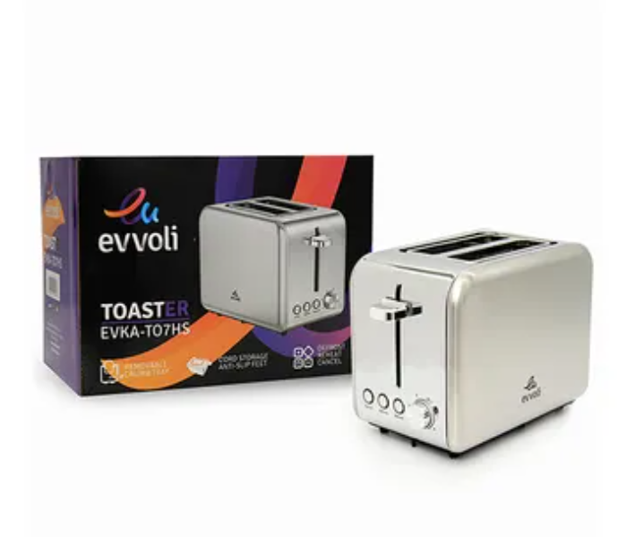 Evvoli EVKA-TO7HS 2-Slice Toaster - Silver - Zoom Image 6