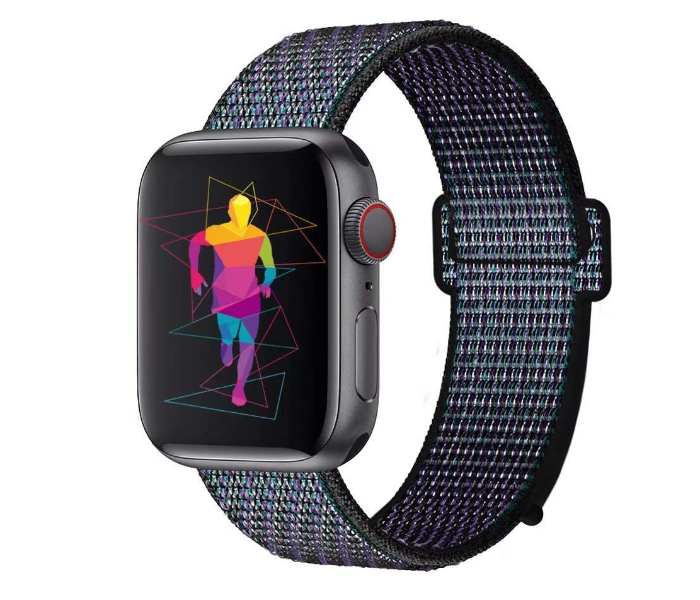 Generic GN-WB758-38-33 Nylon Sport Loop Band for Apple Watch Series - Hyper Grape - Zoom Image