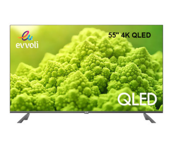 Evvoli 55EV250QA 55 inch 4K QLED Android Framless Smart TV - Black - Zoom Image 1