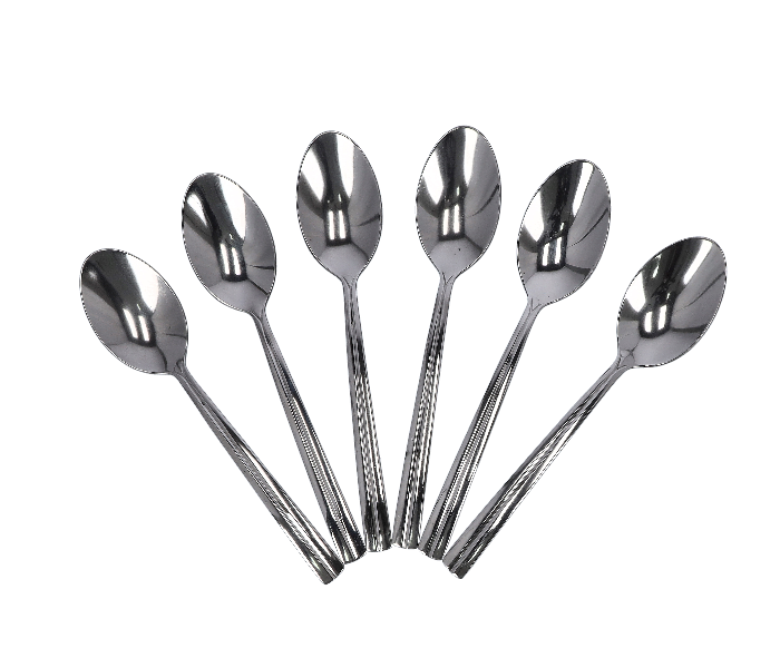 Delcasa DC1945 6 Pieces Stainless Steel Table Spoon  - Silver - Zoom Image 1