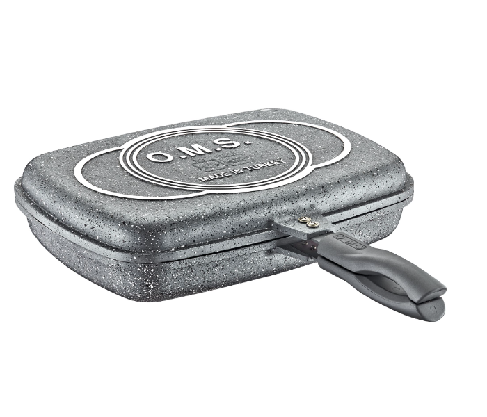 OMS Collections 36Cm Double Sided Granitec Grill Pan - Grey - Zoom Image