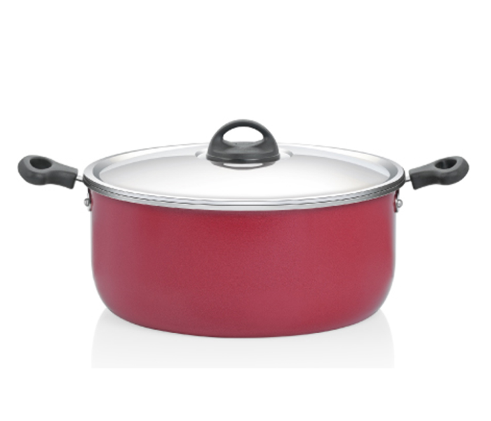 Premier 2773 22cm Non-Stick Stew Pot - Red & Black - Zoom Image