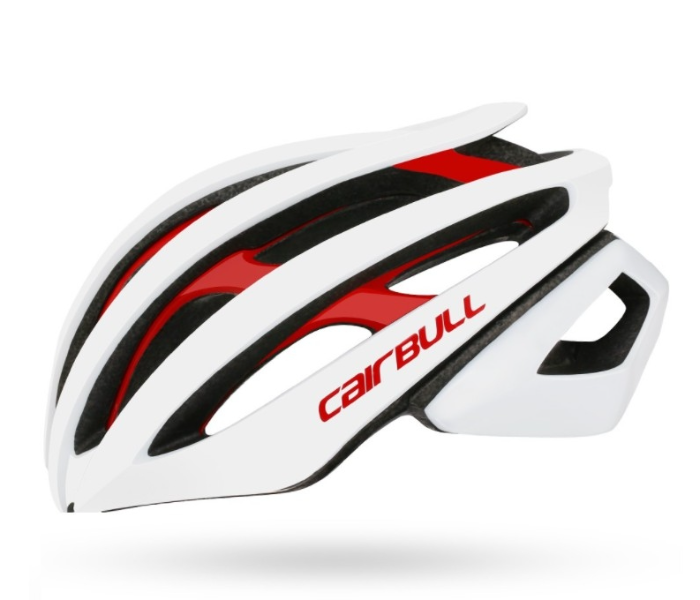 Original Cairbull Cycling Helmet SLK20 Medium 54cm with Extra Protective Padding Ventilation  - White and Red - Zoom Image 1