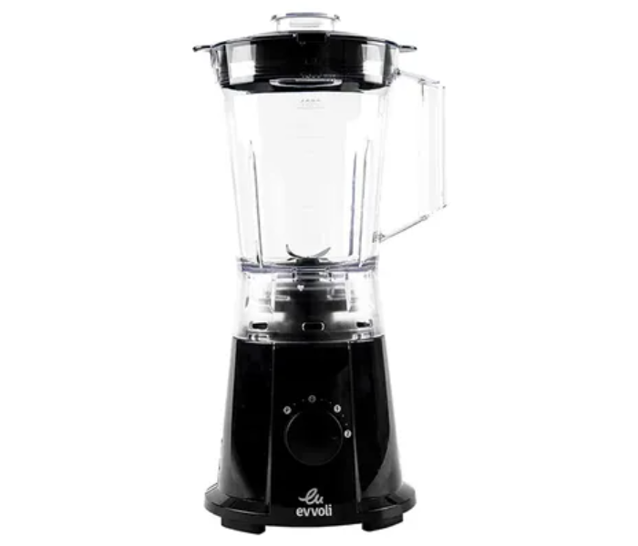 Evvoli EVKA-BL15B 600W 1.5 Litre Jar With Grinder Mill Blender - Black - Zoom Image 2