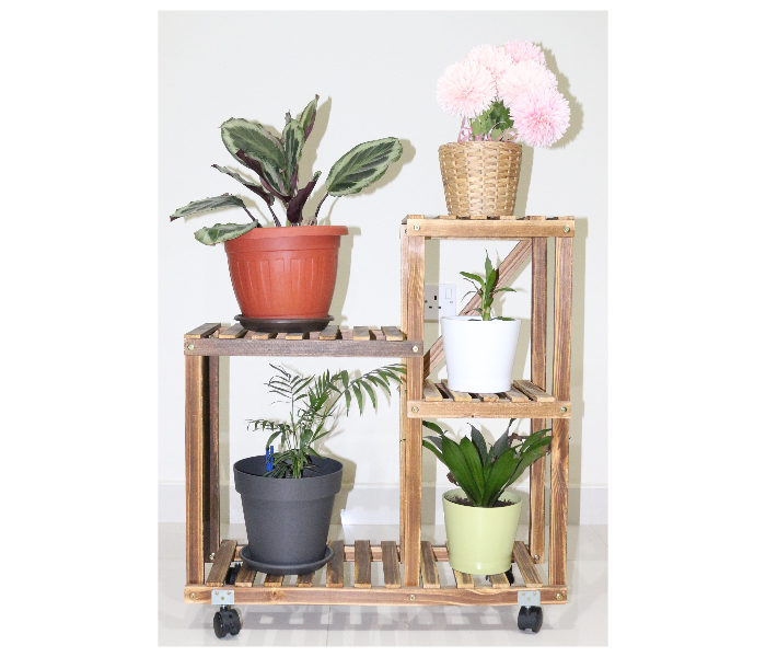 Serah Home Decors S11 Solid Wood Flower Plant Display Stand - Wood - Zoom Image 4