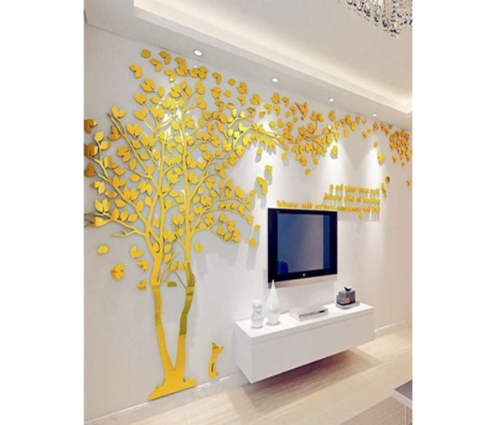 Wall Stickers 3D Couple Tree - Gold - Zoom Image 1