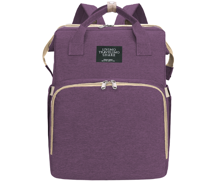 KidLe 1038 Baby Folding Bed Backpack - Violet - Zoom Image 1