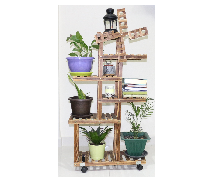 Serah Home Decors S07 Solid Wood Flower Plant Display Stand - Wood - Zoom Image 4