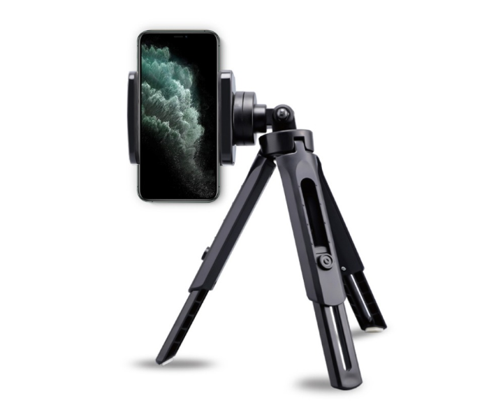 Iends IE-ST545 Rotatable Phone Holder Tripod - Black - Zoom Image