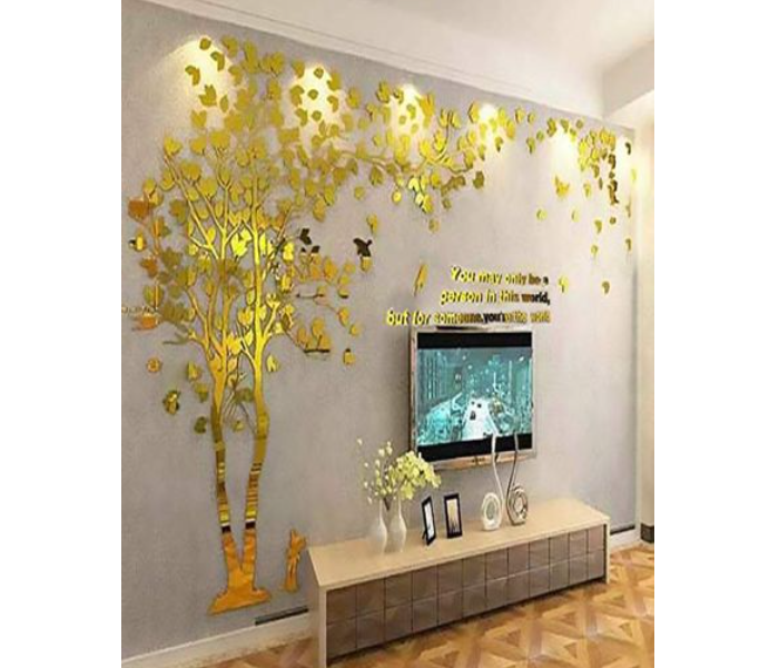 Wall Stickers 3D Couple Tree - Gold - Zoom Image 2