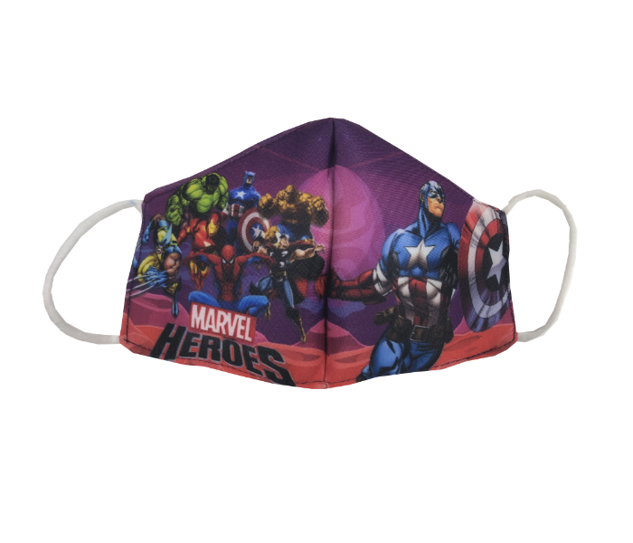 Zap Avengers Printed Reusable and Washable Mask for Kids - Zoom Image