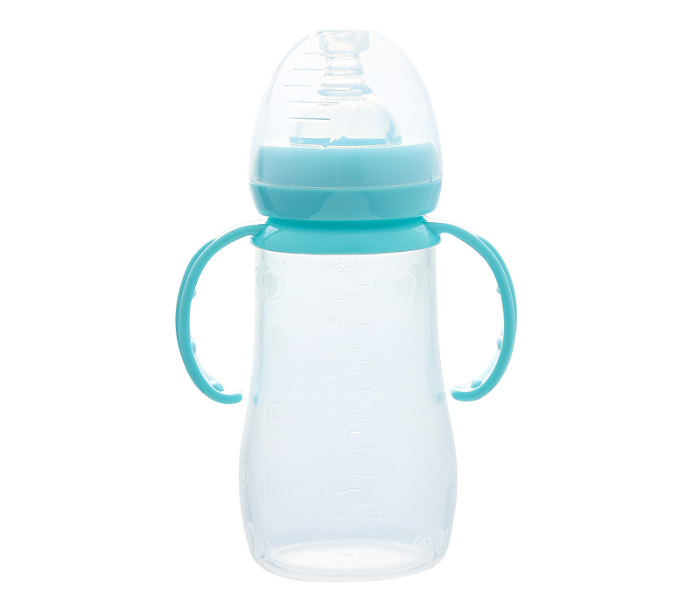 KidLe CJM0015 240ml Wide Mouth Silicone Baby Sippy Cup - Blue - Zoom Image 1