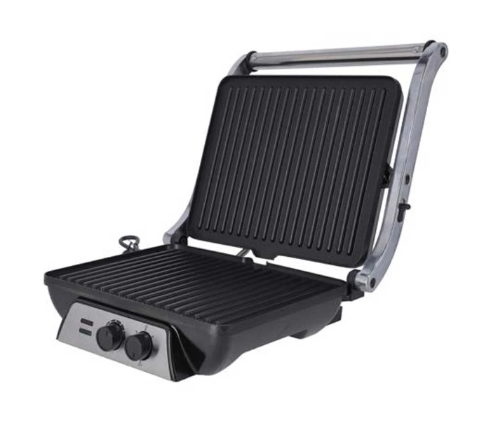 Olsenmark OMGM2441 4 Slice Grill Sandwich Maker - Black and Silver - Zoom Image 3